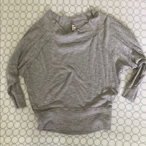 We The Free Gray Dolman Sleeve Sweatshirt